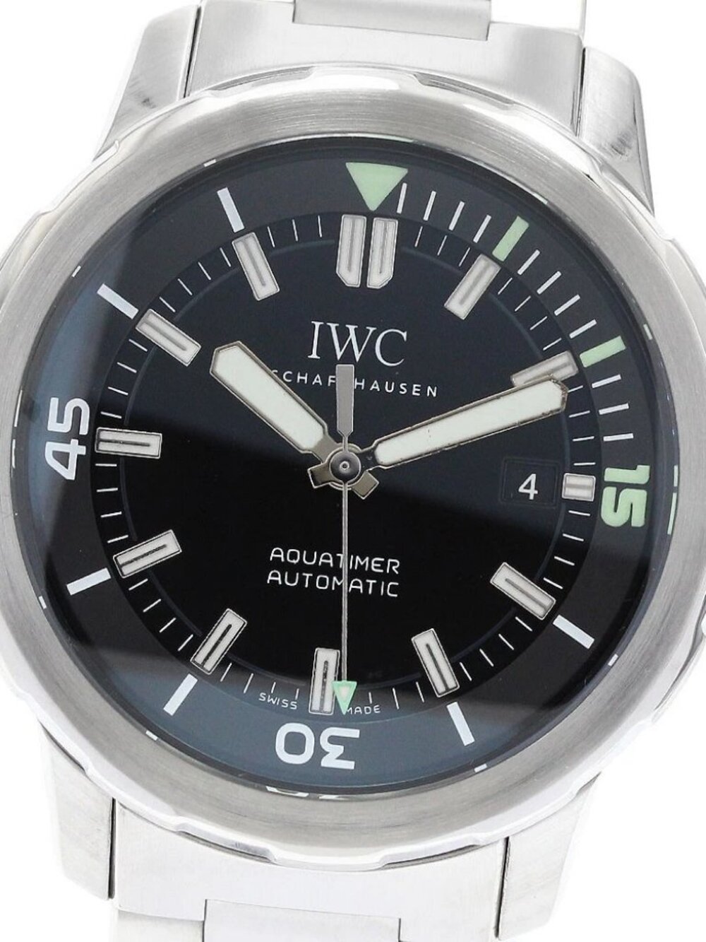 IWC SCHAFFHAUSEN Aqua timer IW329002 Date black Dial Auto Men's Watch